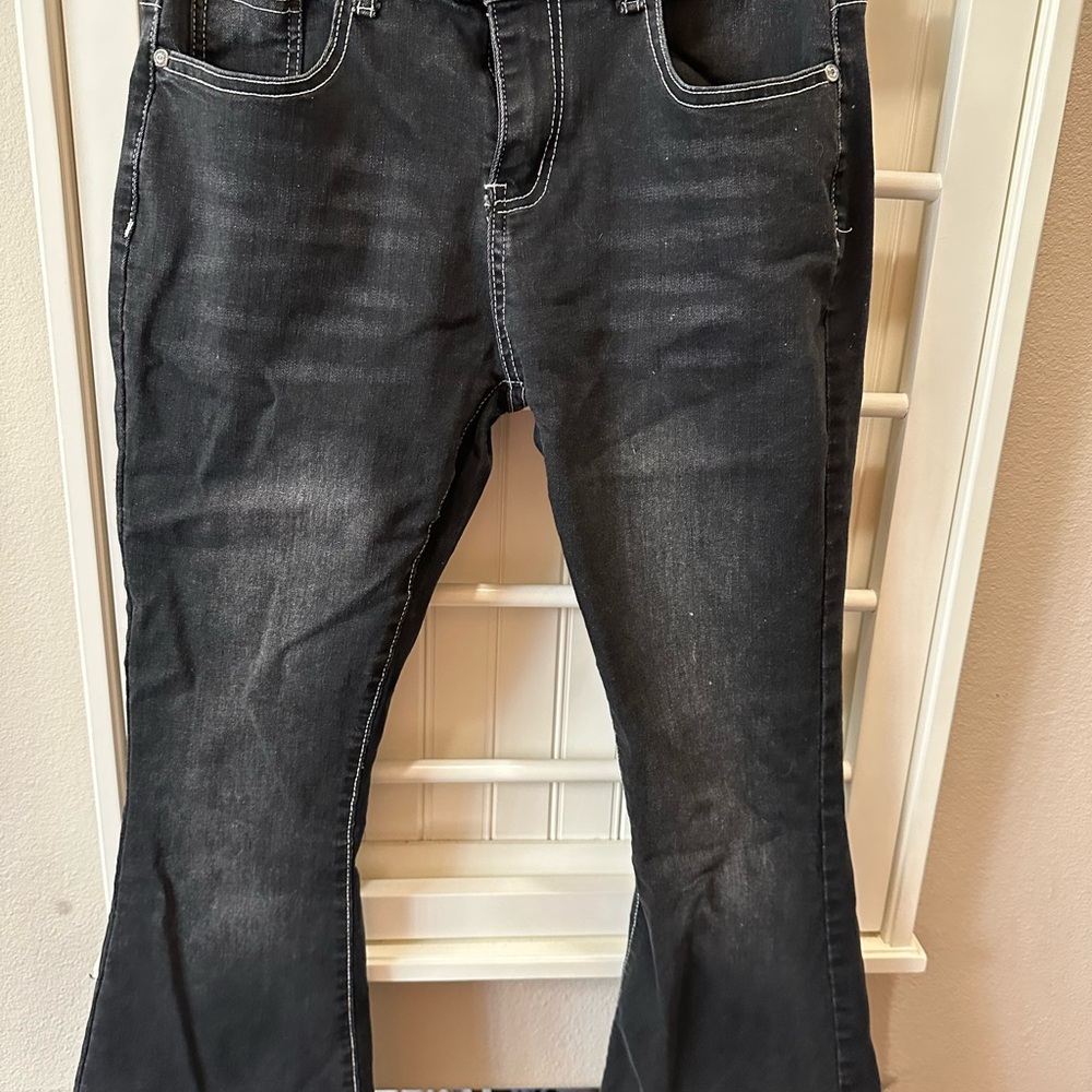 BAMBOO Black Flare & Wide Leg Jeans